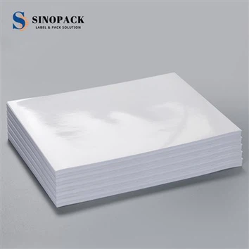 Matte Dawb PET Stikcer Los ntawm Laser Printing